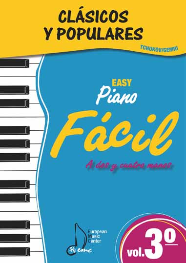 Volumen 3 Fácil Clásicos y Populares Escuela Tchokov Piano European Music Center